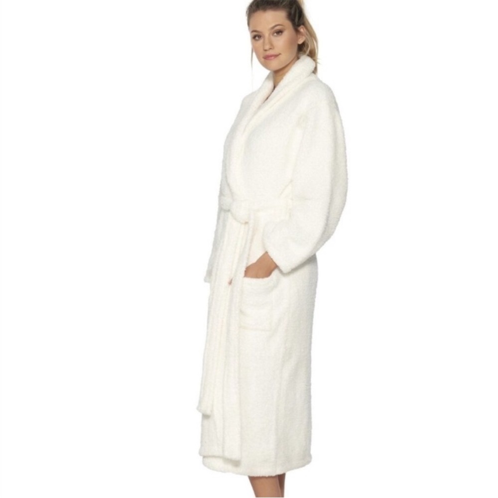 Barefoot Dreams Cozy Chic White Robe Size 3 Large Soft Comfortable Lounge‎ - Picture 3 of 10